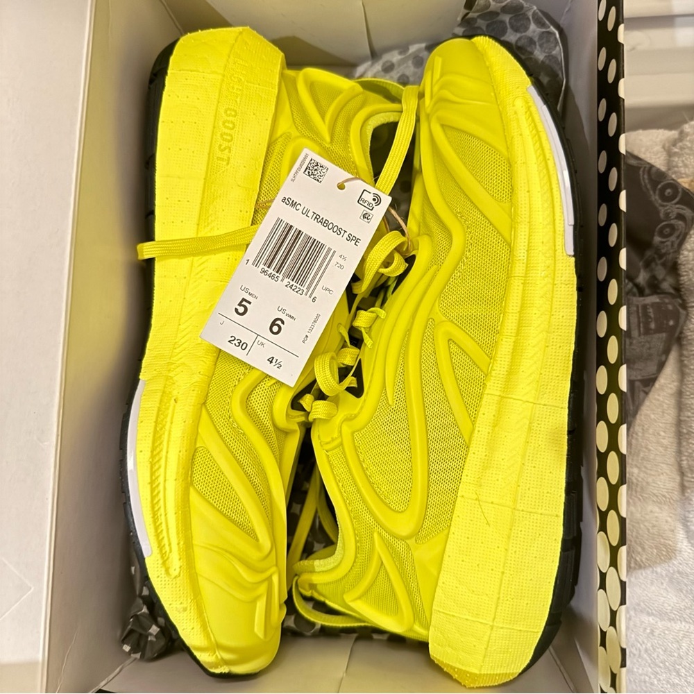 Stella McCartney Adidas Ultraboost Shock Slime Yellow Running Shoes